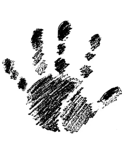 Штамп на деревянной основе "Правая ладонь" арт. ГЕЛ-17614-1-ГЕЛ0127701