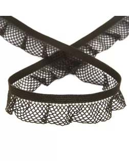 Рюш эластичный PEGA, цвет коричневый, 17 мм арт. ГЕЛ-20103-1-ГЕЛ0113055