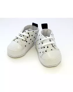 Кеды для кукол из ткани в горошек арт. ГЕЛ-20281-1-ГЕЛ0161656