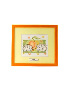 Вышитая картина "Яблочные ежики" арт. ГЕЛ-21676-1-ГЕЛ0121569