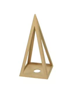 Подставка для свечи "Пирамида" из папье-маше арт. ГЕЛ-21904-1-ГЕЛ0128533