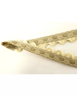 Тесьма декоративная ш.2см, вьюнок с лентой (серо-бежевая) (30м) арт. ГЕЛ-22688-1-ГЕЛ0114060