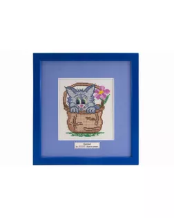 Вышитая картина "Кошка в лукошке" арт. ГЕЛ-23273-1-ГЕЛ0121909