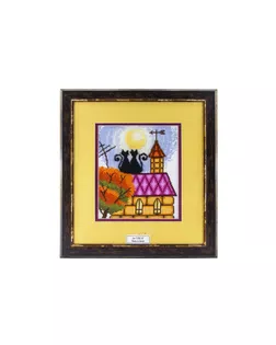 Вышитая картина "Кошки на крыше" арт. ГЕЛ-24001-1-ГЕЛ0121588