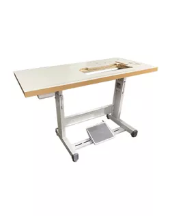 Стол 120*54 см с серой окантовкой для Juki DDL-8700,8100,7000,5410,1181 арт. КНИТ-3474-1-КНИТ00400742