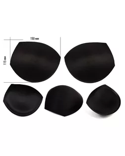 Чашечки корсетные TBY-01.03 с эффектом push-up р.80 цв. черный уп.1 пара арт. МГ-119515-1-МГ1003022