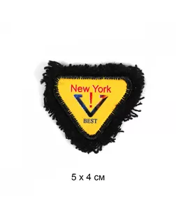 Аппликации пришивные New York 5х4см уп.20 шт арт. МГ-120399-1-МГ1003319