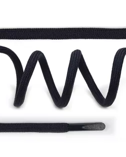 Шнурки круглые полиэфир 4 мм цв. т.синий F330 7290-0036, длина 130 см, упак. 50 шт арт. МГ-122865-1-МГ1008478