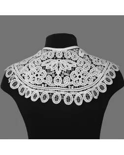 Воротник кружевной KRUZHEVO цв.белый уп.1 компл арт. МГ-119705-1-МГ1010755