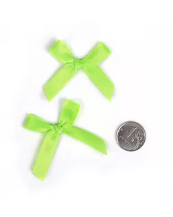 Бантики пришивные 3,5см цв.58 зеленый неон уп.100шт арт. МГ-122982-1-МГ1014483