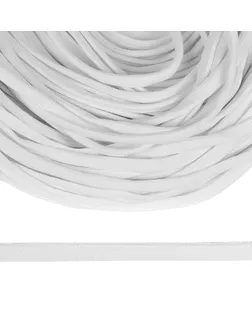 Шнур плоский х/б 15мм классическое плетение цв.001 отбелка уп.50 м арт. МГ-123001-1-МГ1016172