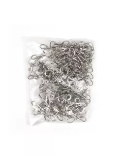 Карабин металл TBY.JX.79842 внутр. размер 12мм цв. никель уп.100шт арт. МГ-126207-1-МГ1044302