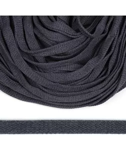 Шнур плоский х/б 15мм турецкое плетение цв.114 джинс уп.50 м арт. МГ-125930-1-МГ1047340