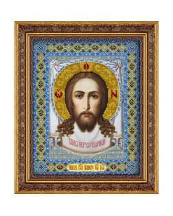 Набор для вышивания бисером ПАУТИНКА Спас Нерукотворный 20х25 см арт. МГ-17583-1-МГ0168197