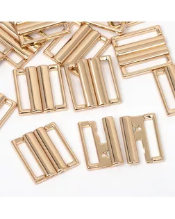 Пряжка-застежка для купальников металл TBY-120SW 20мм цв.золото уп.10шт арт. МГ-133515-1-МГ1684683