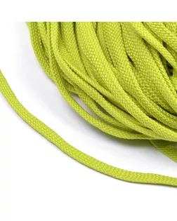 Шнур плоский полиэфир 08 мм цв. ярк.салатовый уп.200м арт. МГ-123955-1-МГ0370127