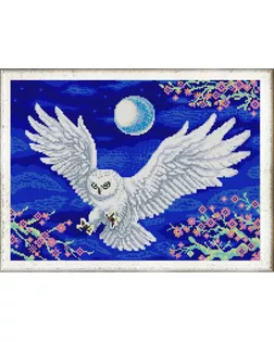 Рисунок на ткани (Бисер) КОНЁК Летящая сова 29х39 см арт. МГ-47842-1-МГ0595143