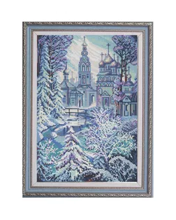 Рисунок на ткани (Бисер) КОНЁК Церковь 29х39 см арт. МГ-47847-1-МГ0595148