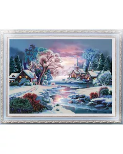 Рисунок на ткани (Бисер) КОНЁК Зимняя речка 45х60 см арт. МГ-47933-1-МГ0595234