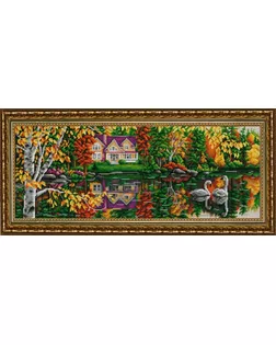 Рисунок на ткани (Бисер) КОНЁК На пруду 25х65 см арт. МГ-47992-1-МГ0595293