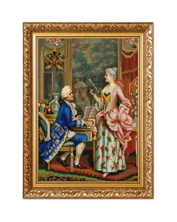 Рисунок на ткани (Бисер) КОНЁК Урок пения 29х39 см арт. МГ-49192-1-МГ0602685