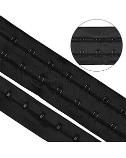 Крючки на ленте 2 ряда шир.40мм TBY-75361 цв.черный уп. 45,7м арт. МГ-114962-1-МГ0648429