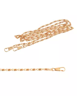Цепочка для сумки с карабинами металл 107940 дл.120см арт. МГ-63962-1-МГ0716258
