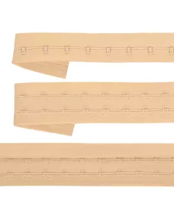 Крючки на ленте 2 ряда шир.40мм TBY-82658 цв.бежевый уп. 5м арт. МГ-115222-1-МГ0722914