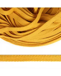 Шнур плоский х/б 12мм турецкое плетение цв.007 апельсин уп.50 м арт. МГ-120622-1-МГ0961131