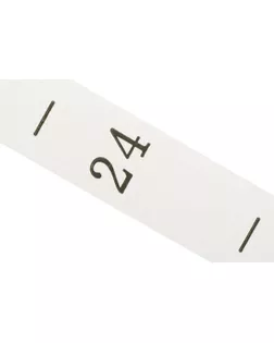 Лента размерники полиэстер, 10х25мм ТВ, р.24 (300 шт.) арт. МГ-2273-1-МГ0198765