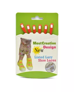 Шнурки силиконовые (красный) 6шт арт. МГ-6246-1-МГ0374323