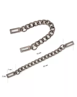 Вешалка-цепочка 80602 дл.7см арт. МГ-8826-1-МГ0633447
