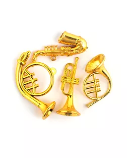 Набор музыкальных инструментов Magic 4 Toys пластик цв.золото 40х70мм уп.4шт. арт. МГ-13660-1-МГ0737020