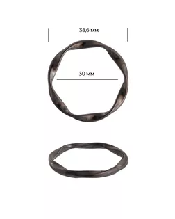 Кольцо металл 1A1185.3 ш.3см арт. МГ-13758-1-МГ0739624