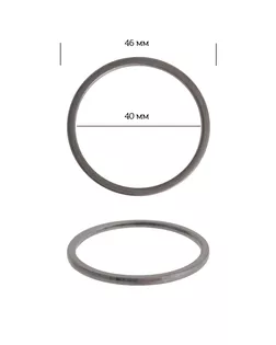 Кольцо металл 3D13551.3 ш.4см арт. МГ-13782-1-МГ0739648