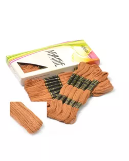 Нитки мулине IDEAL (100% хлопок) 24х8м цв.498 арт. МГ-25490-1-МГ0206545