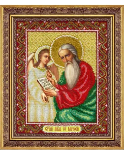 Набор для вышивания бисером ПАУТИНКА Св.Апостол Еванг.Матфей 25х20 см арт. МГ-30688-1-МГ0232487