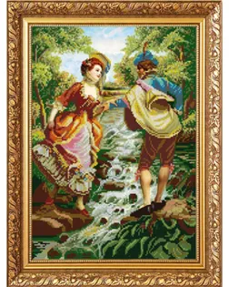 Рисунок на ткани (Бисер) КОНЁК У ручья 29х39 см арт. МГ-52062-1-МГ0630828