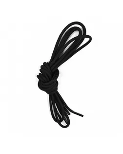 Шнурки круглые д.0,3см вощеные дл.80см (черный) (50 компл) арт. МГ-73502-1-МГ0645303