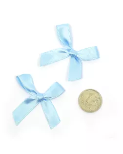 Бантики пришивные 3,5см 100шт (17 голубой) арт. МГ-77472-1-МГ0739142