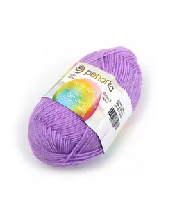 Пряжа для вязания ПЕХ "Детская Новинка" (100% акрил) 10х50г/200м цв.389 св.фиалка арт. МГ-78721-1-МГ0236510