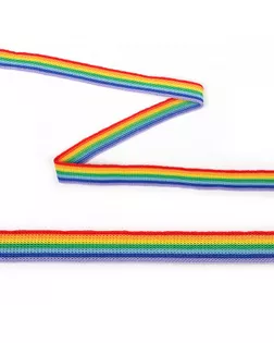 Тесьма трикотажная Лампас KTS4515 ш.1,5см (радуга) (32м) арт. МГ-108097-1-МГ0975156