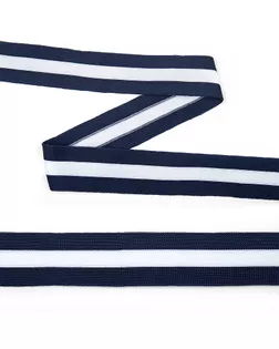 Тесьма трикотажная Лампас KTS4240 ш.4см цв.т.синий арт. МГ-108447-1-МГ0975163