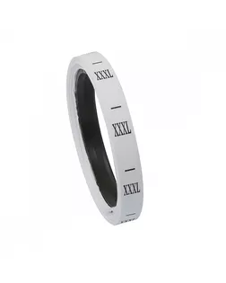 Размерники полиэстер XXXL белый 10х25 мм ТВ в рул. 300 шт арт. МГ-108849-1-МГ0949441