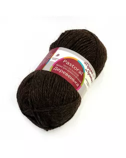 Пряжа для вязания ТРО Деревенька (100% шерсть) 10х100г/170м цв.0251 коричневый арт. МГ-109303-1-МГ0983514