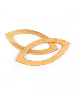 Ручка для сумки, дерево, разм 20х9 см, цв.натуральный, уп.2шт арт. МГ-110393-1-МГ0951990