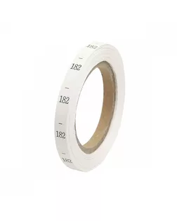 Размерники полиэстер 182 белый 10х25 мм ТВ в рул. 300 шт арт. МГ-110610-1-МГ0982219