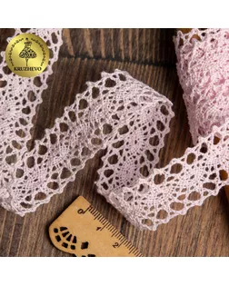 Тесьма вязаная KRUZHEVO TBY-6307-1 ш.2см 10м (20 бледно-розовый) арт. МГ-111370-1-МГ0638238