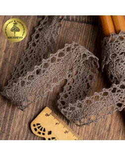 Тесьма вязаная KRUZHEVO 20мм TBY-6307-1 цв.21 какао уп.10м арт. МГ-111371-1-МГ0638239