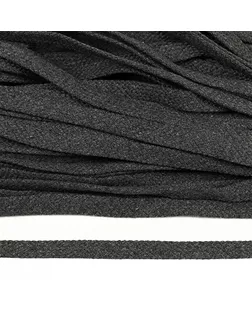 Шнур плоский х/б турецкое плетение ш.1см 50м (030 т.серый) арт. МГ-113170-1-МГ0991795